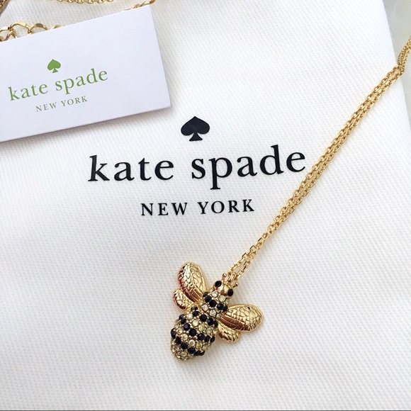 ♠️ Kate Spade Pave Bee Necklace - Picture 2 of 5
